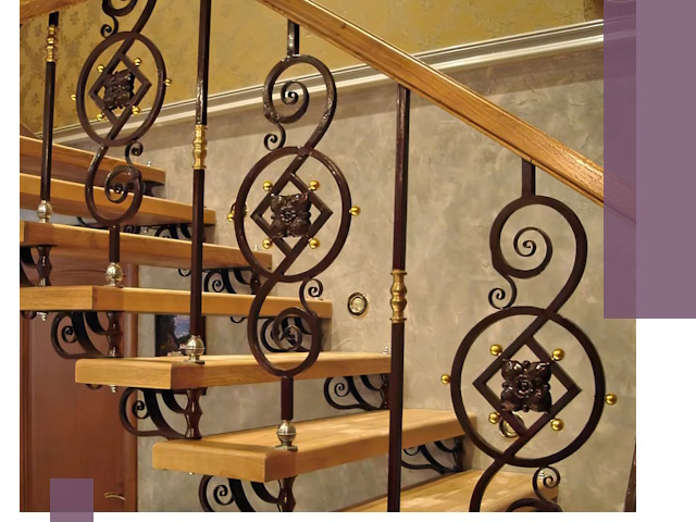 Изготовление кованых лестниц под ключ в Симферополе