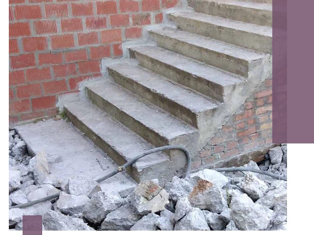 Демонтаж бетонных лестниц в Симферополе: быстро и безопасно