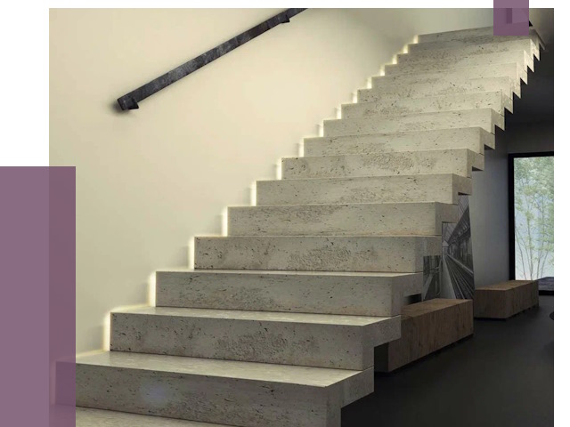 Облицовка бетонных лестниц в Симферополе от 4674 руб/м2
