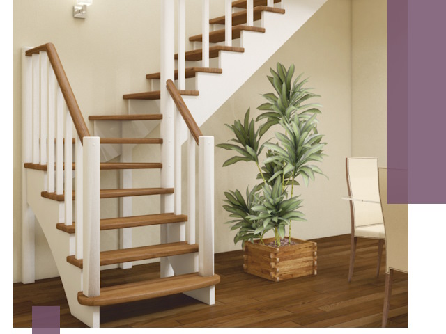 Г-образные лестницы под ключ в Симферополе — изготовление и монтаж