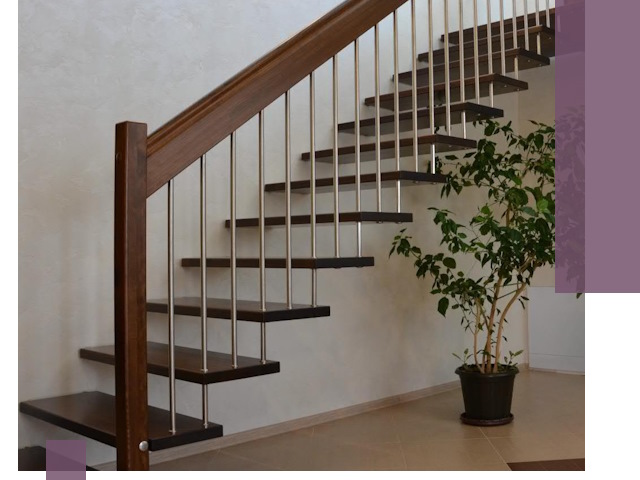 Лестницы на больцах под ключ в Симферополе – изготовление и монтаж