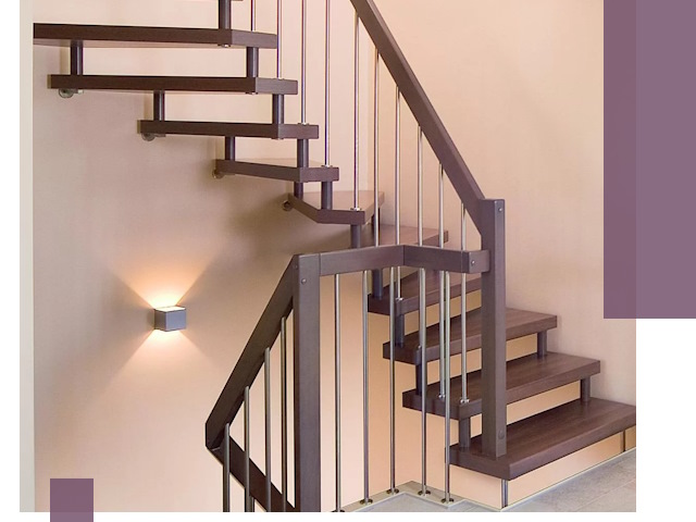 Изготовление лестниц на больцах в Симферополе под ключ