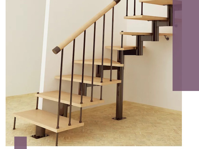 Монтаж лестниц на больцах в Симферополе — быстро и надежно