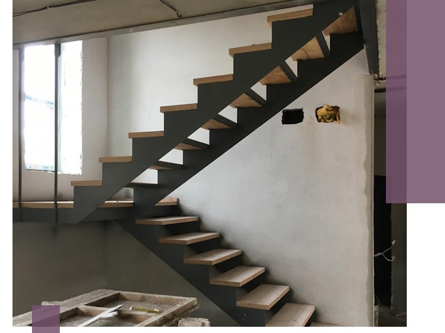 Изготовление лестниц на металлокаркасе в Симферополе от производителя