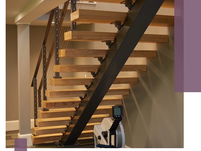 Лестницы на монокосоурах под ключ в Симферополе - изготовление и монтаж