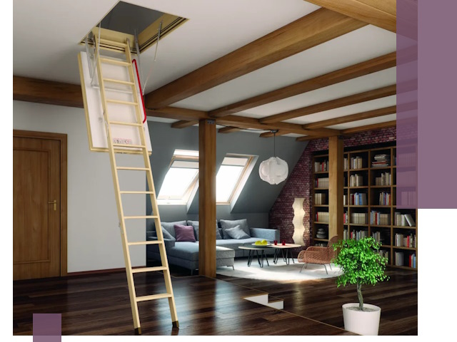 Чердачные лестницы под ключ в Симферополе: изготовление и монтаж