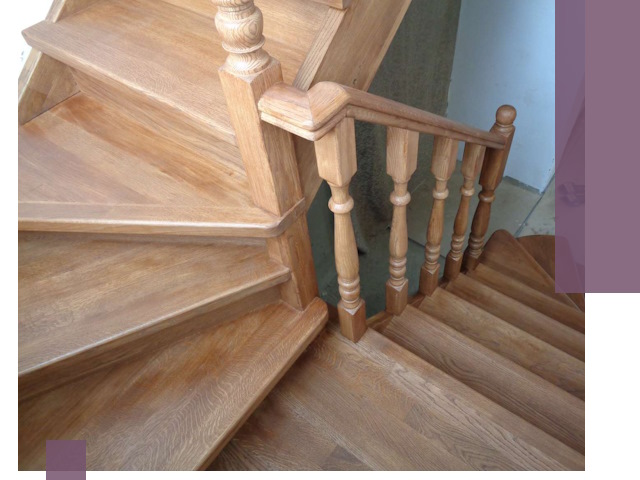 Дубовые лестницы под ключ в Симферополе: изготовление и монтаж