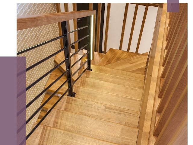 Лестницы из ясеня в Симферополе под ключ от 10179 руб. 