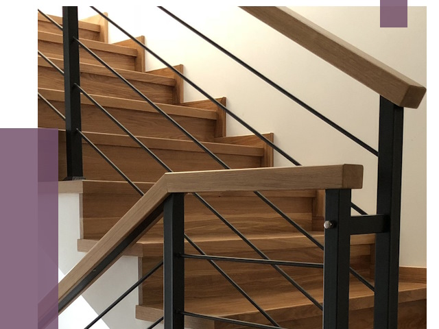 Обшивка металлической лестницы деревом в Симферополе от 4414 руб. 