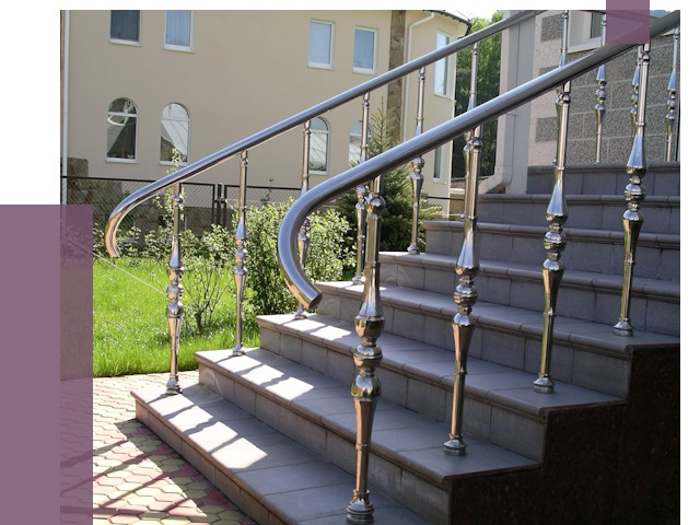 Перила для крыльца в Симферополе от 10906 руб. — монтаж ПРОЛЁТ-Сим