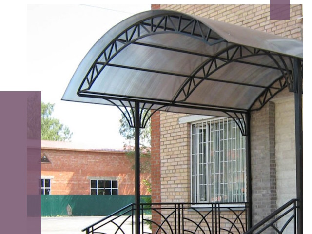 Металлические навесы и козырьки в Симферополе от 12984 руб.