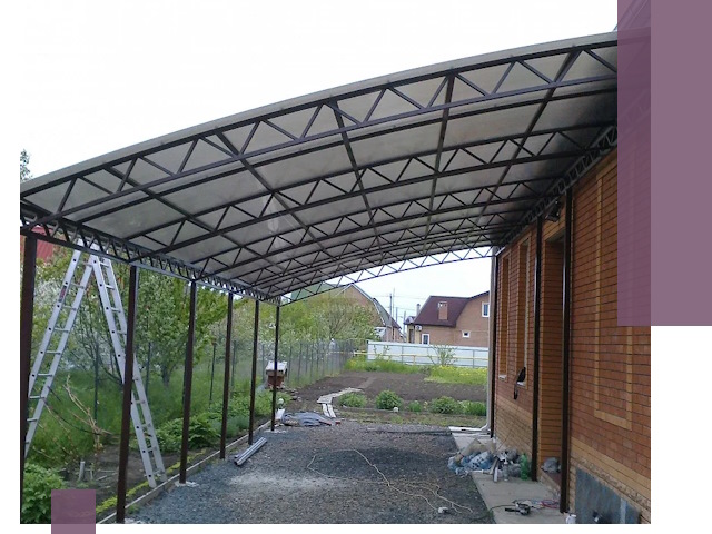 Профессиональный монтаж навесов под ключ в Симферополе