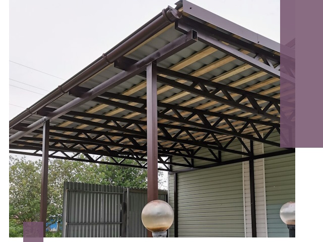 Навесы под ключ в Симферополе: изготовление, монтаж и гарантия