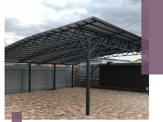 Недорогие навесы под ключ в Симферополе — изготовление и монтаж