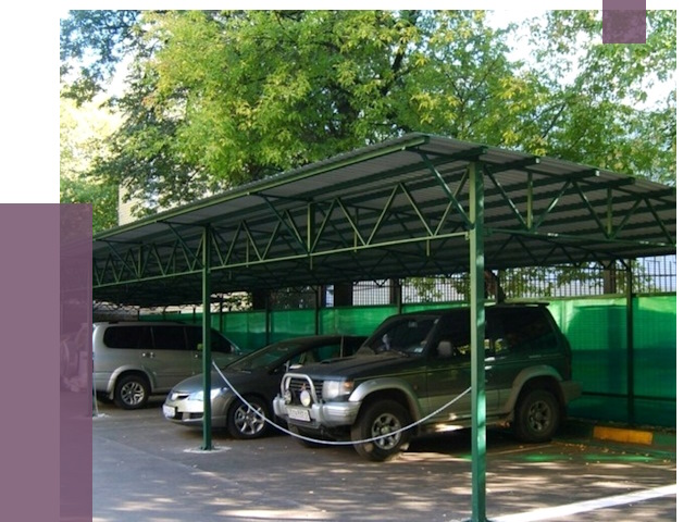 Навесы для парковки в Симферополе от 81538 руб. заказать | ПРОЛЁТ-Сим