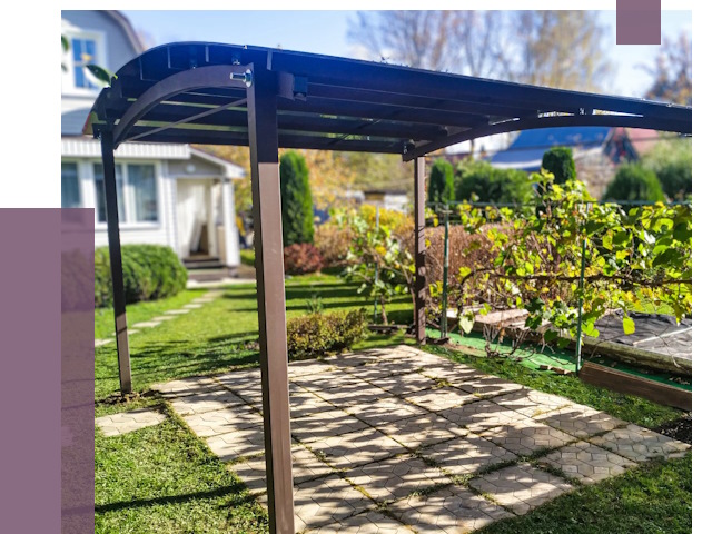 Навесы для дачи в Симферополе от 12932 руб. под ключ — ПРОЛЁТ-Сим