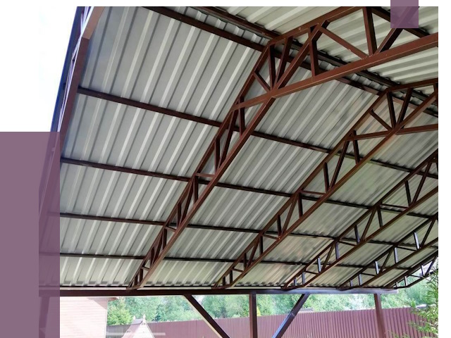 Навесы из профнастила в Симферополе от 7479 руб. | ПРОЛЁТ-Сим