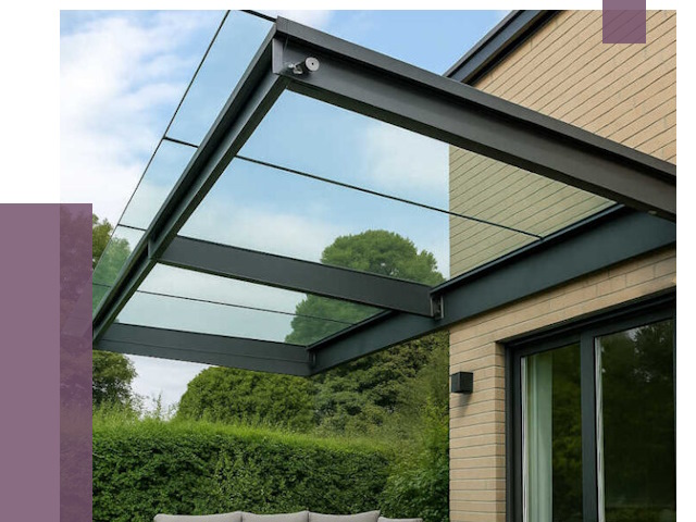 Стеклянные навесы и козырьки в Симферополе от 12464 руб.