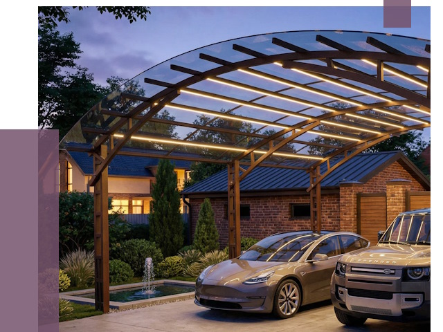 Металлические навесы в Симферополе от 12880 руб. под ключ — ПРОЛЁТ-Сим