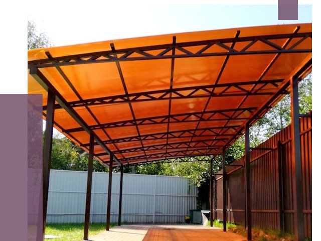 Односкатные навесы под ключ в Симферополе от 13347 руб. 