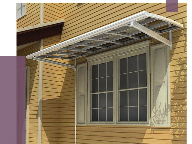 Козырьки над окнами в Симферополе от 7738 руб. — монтаж, покупки | ПРОЛЁТ-Сим