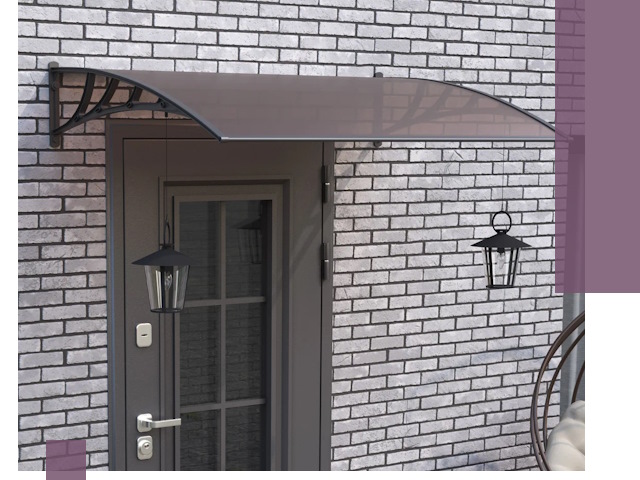 Недорогие козырьки и навесы под ключ в Симферополе