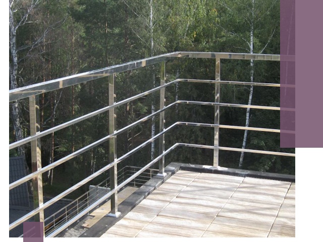 Парапеты из нержавеющей стали в Симферополе — изготовление и монтаж