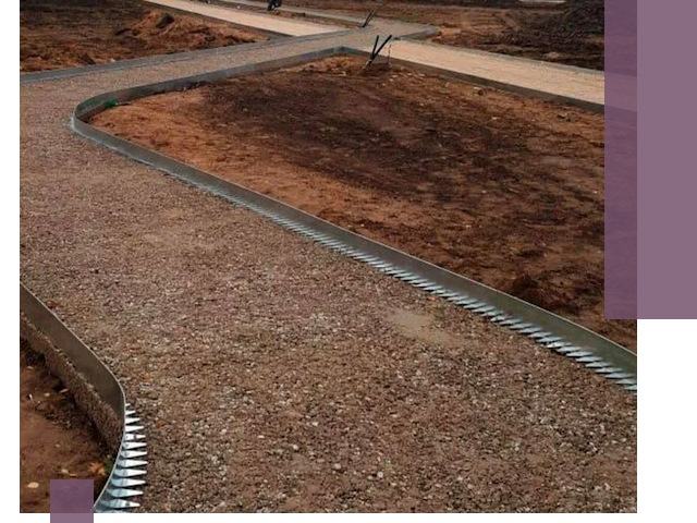 Металлические бордюры под ключ в Симферополе — изготовление и монтаж