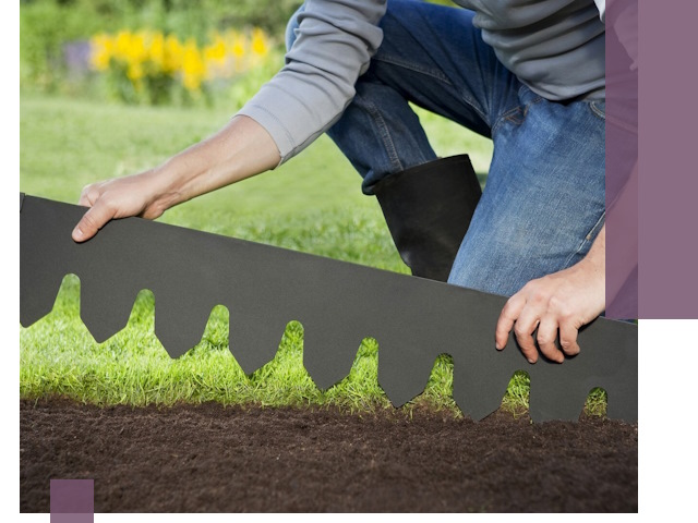 Металлические бордюры для газона в Симферополе — изготовление и монтаж