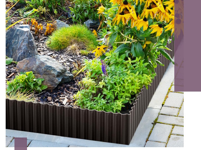 Металлические бордюры для клумб в Симферополе — производство и монтаж